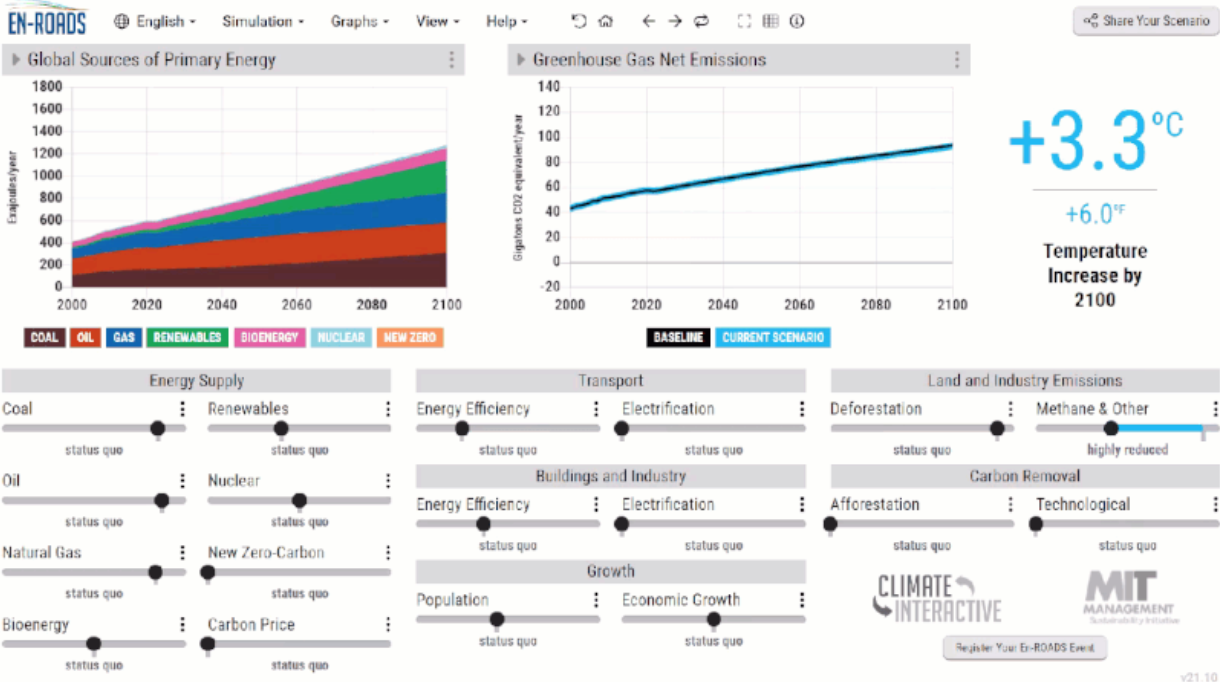 a simulator for the future of out planet