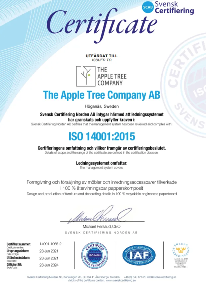 The Apple Tree Company ISO Certification