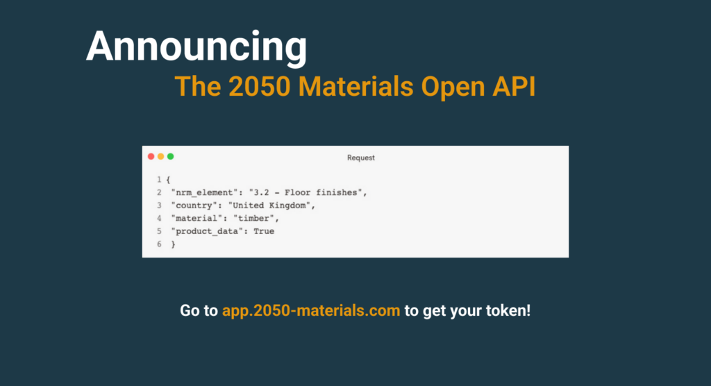 Why 2050 Materials Launched Its Open API 2050 Materials   Frame 83 1 1024x556 