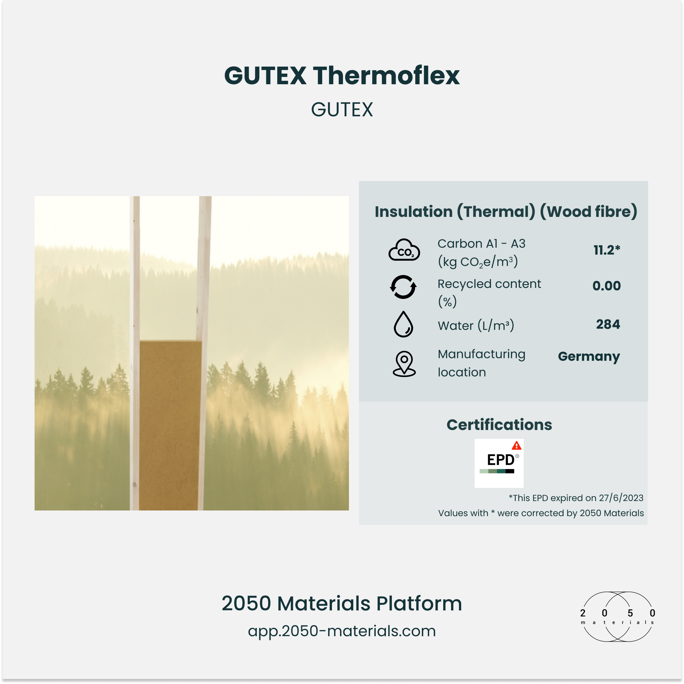 Gutex Thermoflex flexible wood fiber insulation