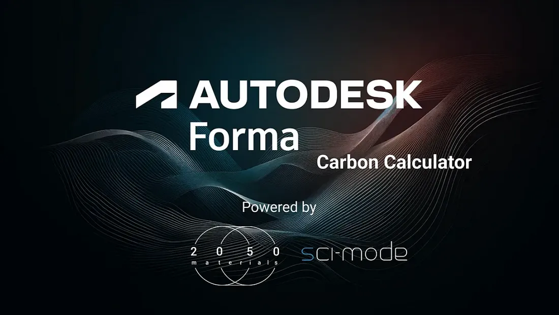 2050 Materials’ API integration with Autodesk Forma for sustainable design solutions