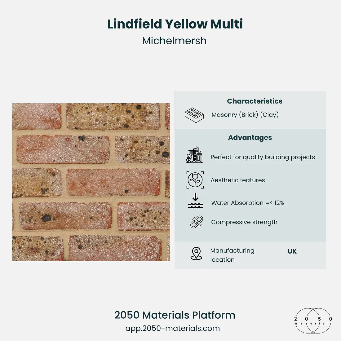 Lindfield Yellow Multi brick by Michelmersh with variations including Anthracite and Danehill Yellow