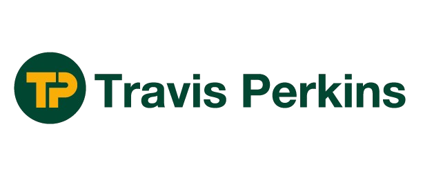 Travis Perkins logo representing a leading supplier of building materials in the UK.