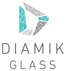 Diamik Glass logo - Sustainable recycled glass building materials