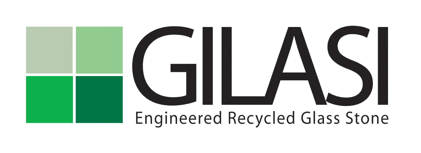 Gilasi logo representing recycled glass surfaces manufacturer