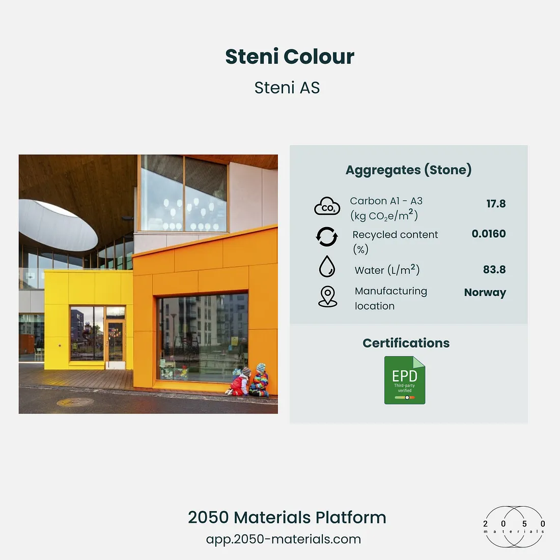 Steni Colour by Steni AS on 2050 Materials Platform