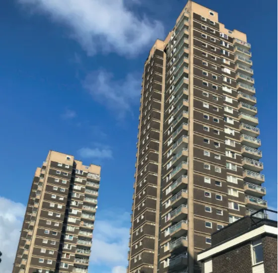 Social housing block in Tower Hamlets