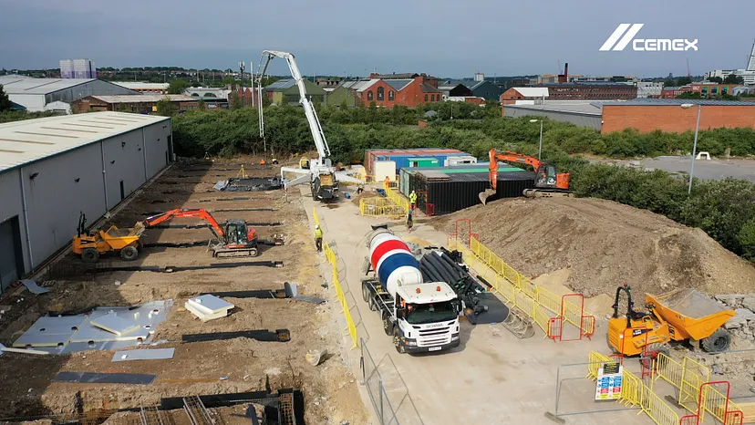 CEMEX manufacturing facility with advanced cement production equipment