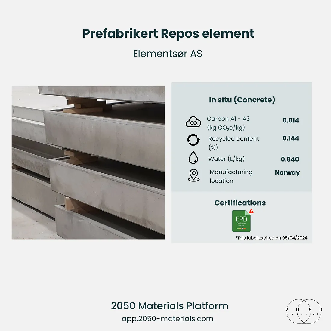 Prefabrikert Repos Element by Elementsør AS.