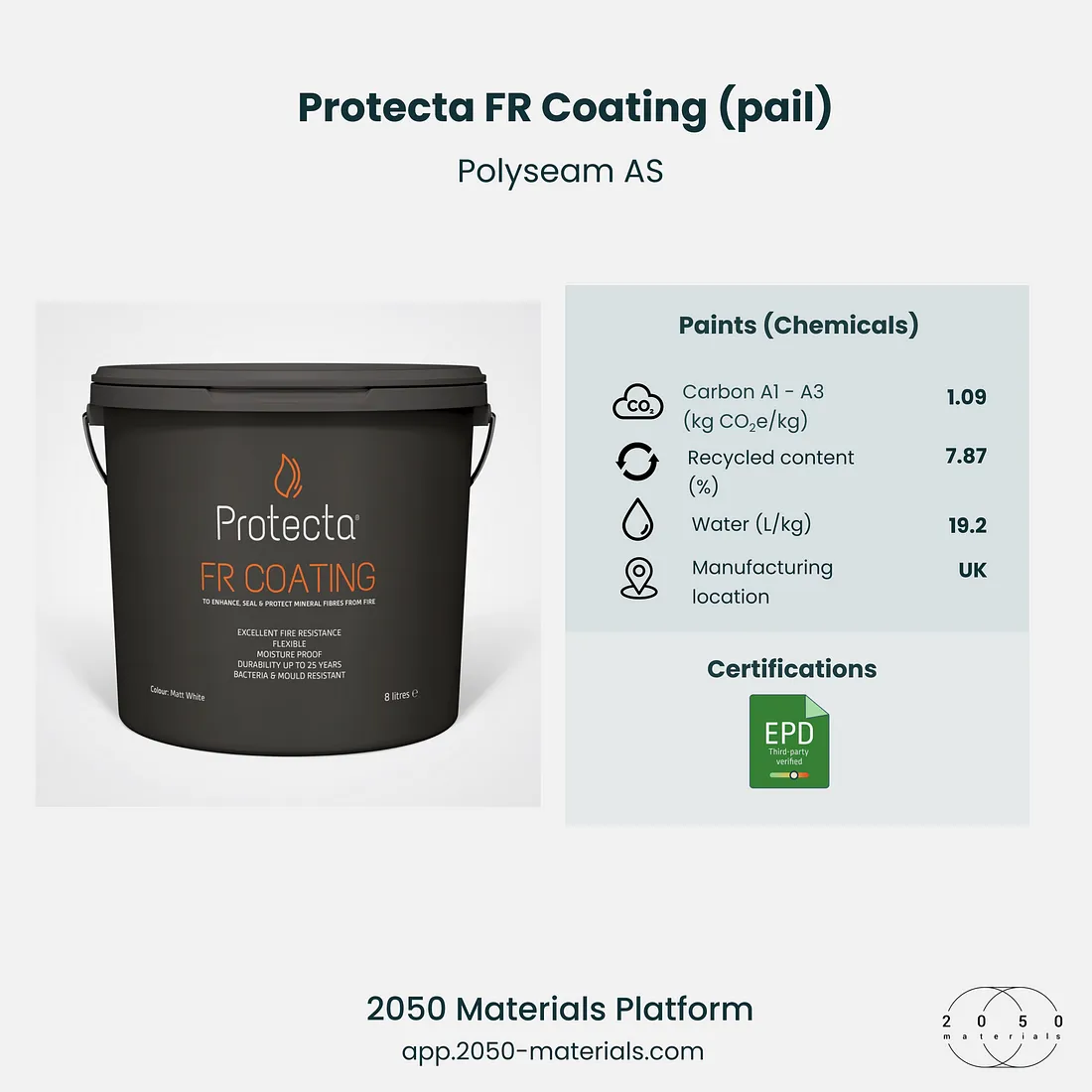 Polyseam AS showcased on the 2050 Materials platform for innovative and sustainable sealing and adhesive solutions.