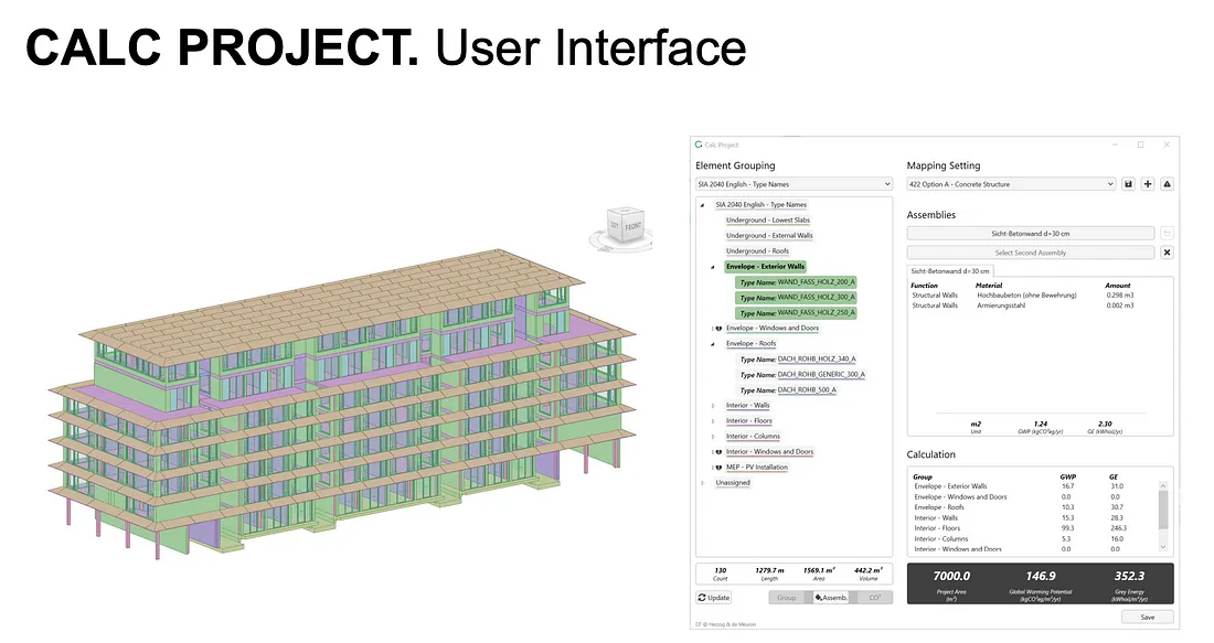 CALC Project user interface showcasing intuitive design and seamless user experience.