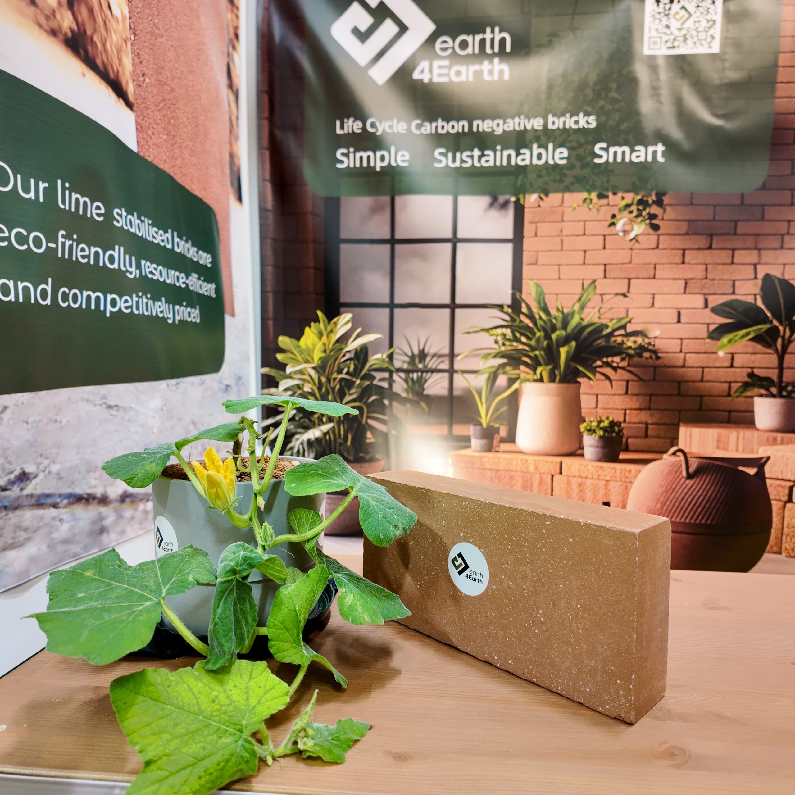 L0 earth-based brick without binder for heritage applications