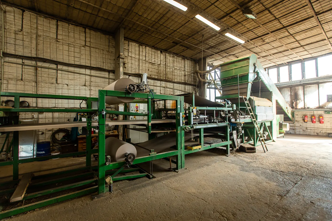 Panel formats and manufacturing lines for bio-based construction boards