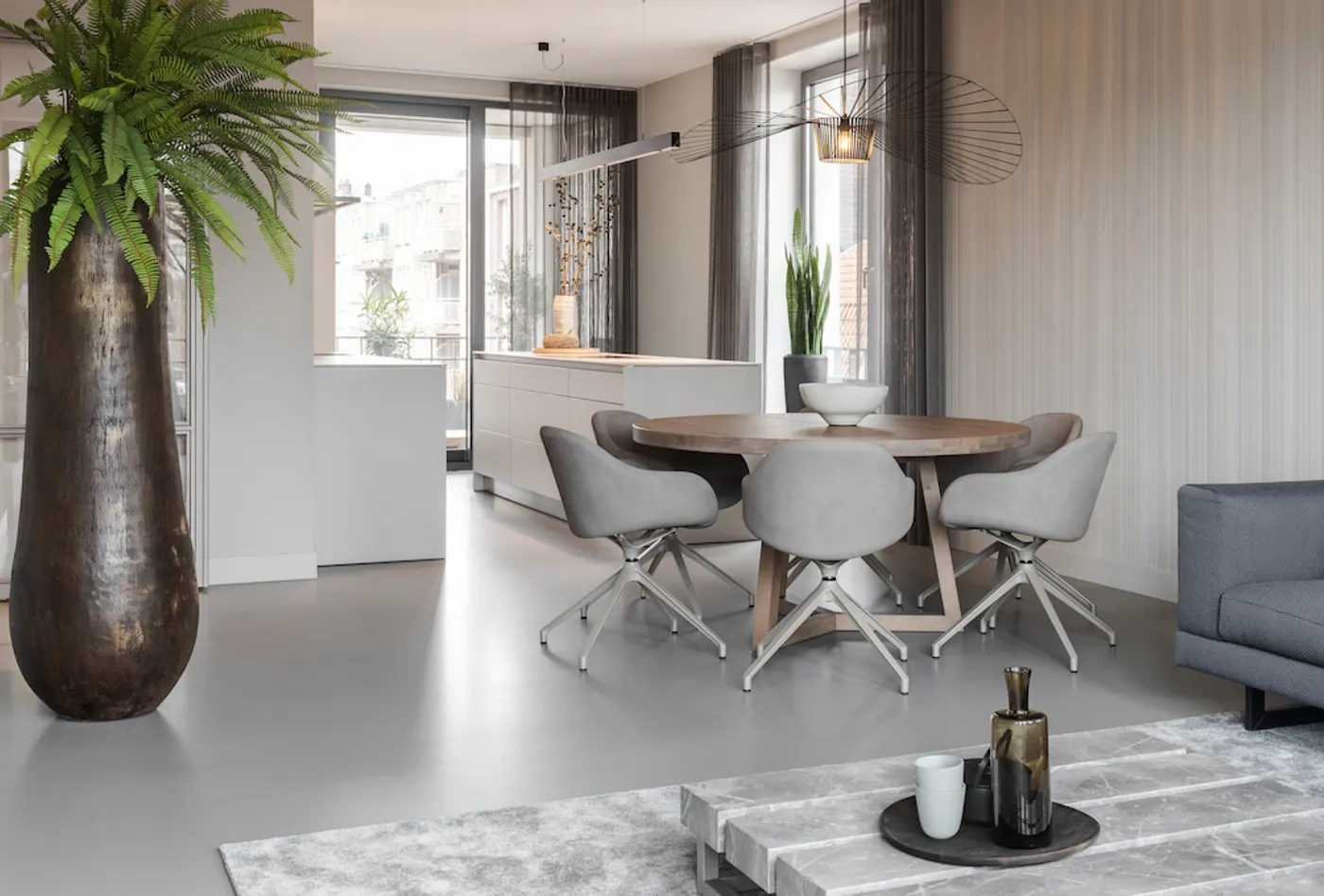 Senso Floors luxury vinyl flooring installation in modern interior