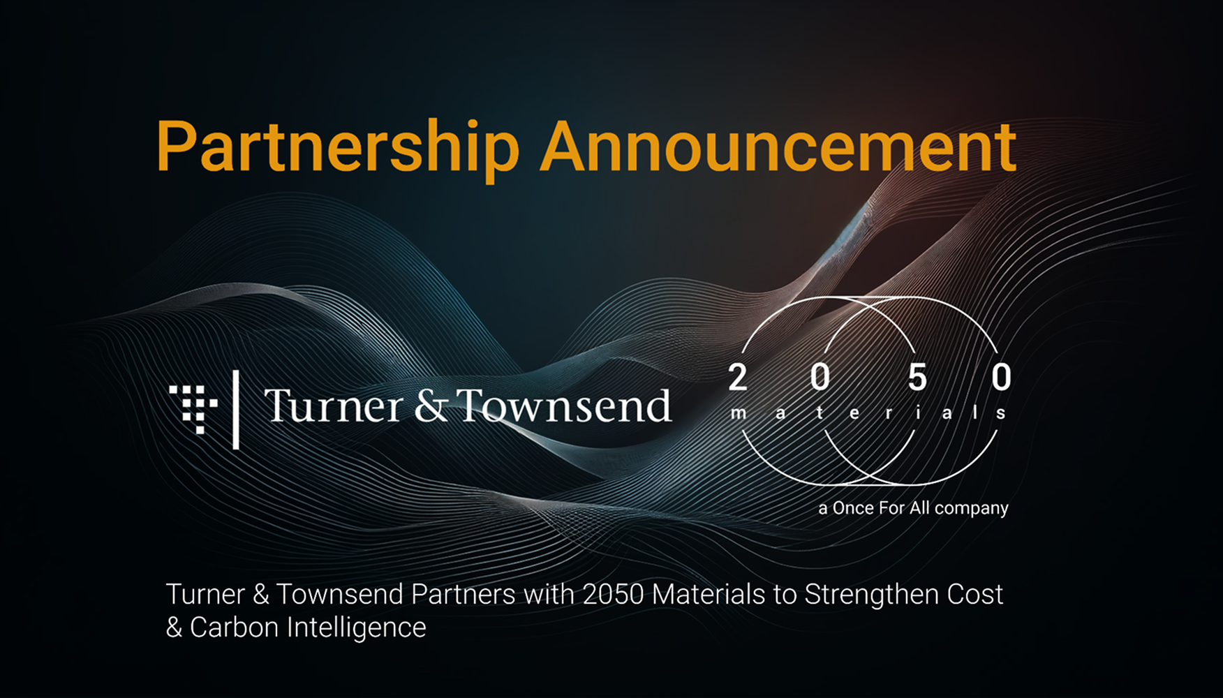 Turner & Townsend partnership with 2050 Materials platform supporting low-carbon construction material selection