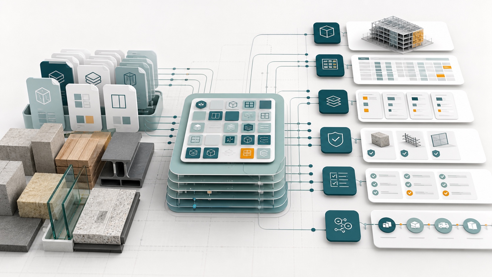 Usable material data for digital product passports.